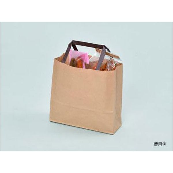 【50点/バラ】紙手提げ袋 ラッピーバッグNo.18-17 未晒無地BH 福助工業