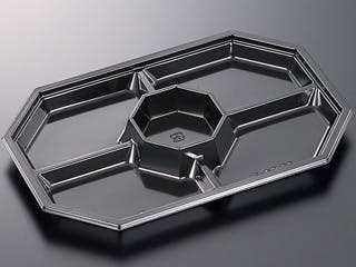 200点/ケース】オードブル容器 HS PD 36-5 BK 【送料込み】 中央化学