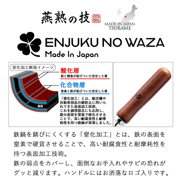 フライパン 20cm 鉄製 窒化加工 ガス火 IH対応 サビにくい 日本製 燕熟の技 燕市
