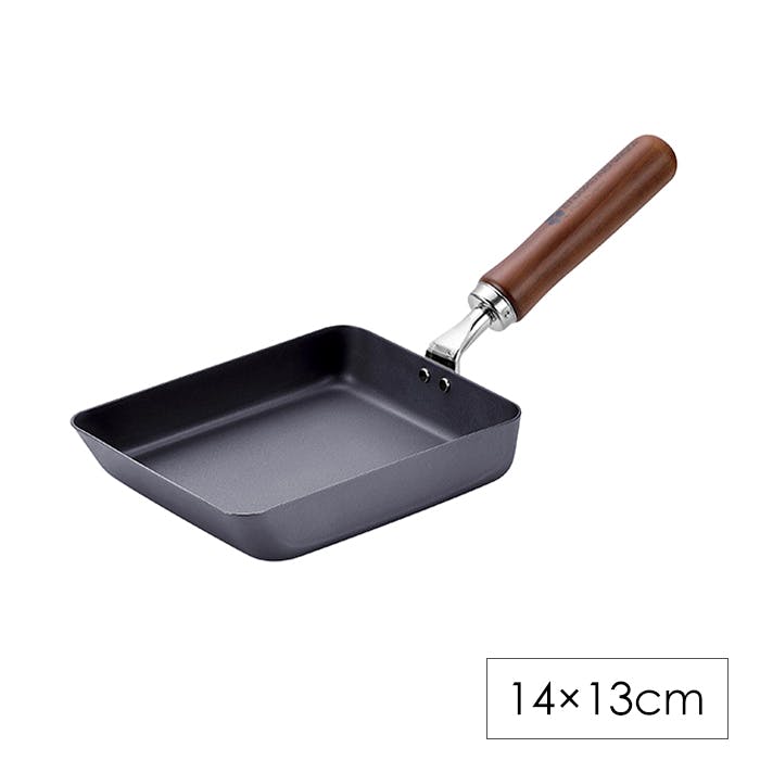 玉子焼き 鉄 フライパン 卵焼き 14×18cm 窒化加工 ガス火 IH対応 サビにくい 日本製 燕熟の技 燕市