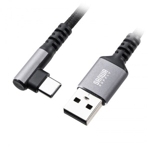 USB 2.0 Type-Cケーブル(C-A・L型・2m)