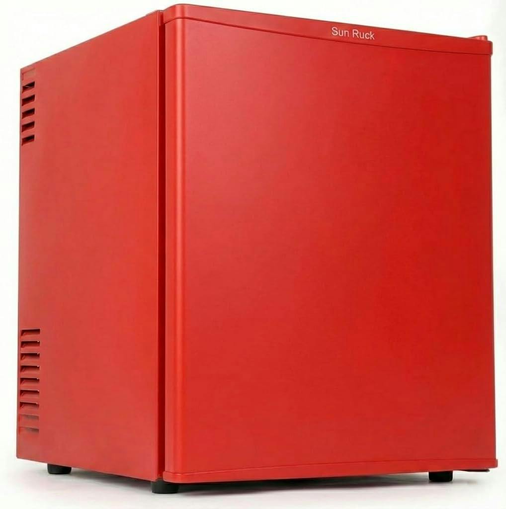 SunRuck 1ドア冷蔵庫 48L ガラス棚 SR-R4805V2-RD レッド 小型 霜取り不要 静音 48L 一人暮らし 低振動 ペルチェ方式 右開き サブ冷蔵庫 小型冷蔵庫 ミニ冷蔵庫 セカンド冷蔵庫 コンパクト おしゃれ 新生活 ひとり暮らし