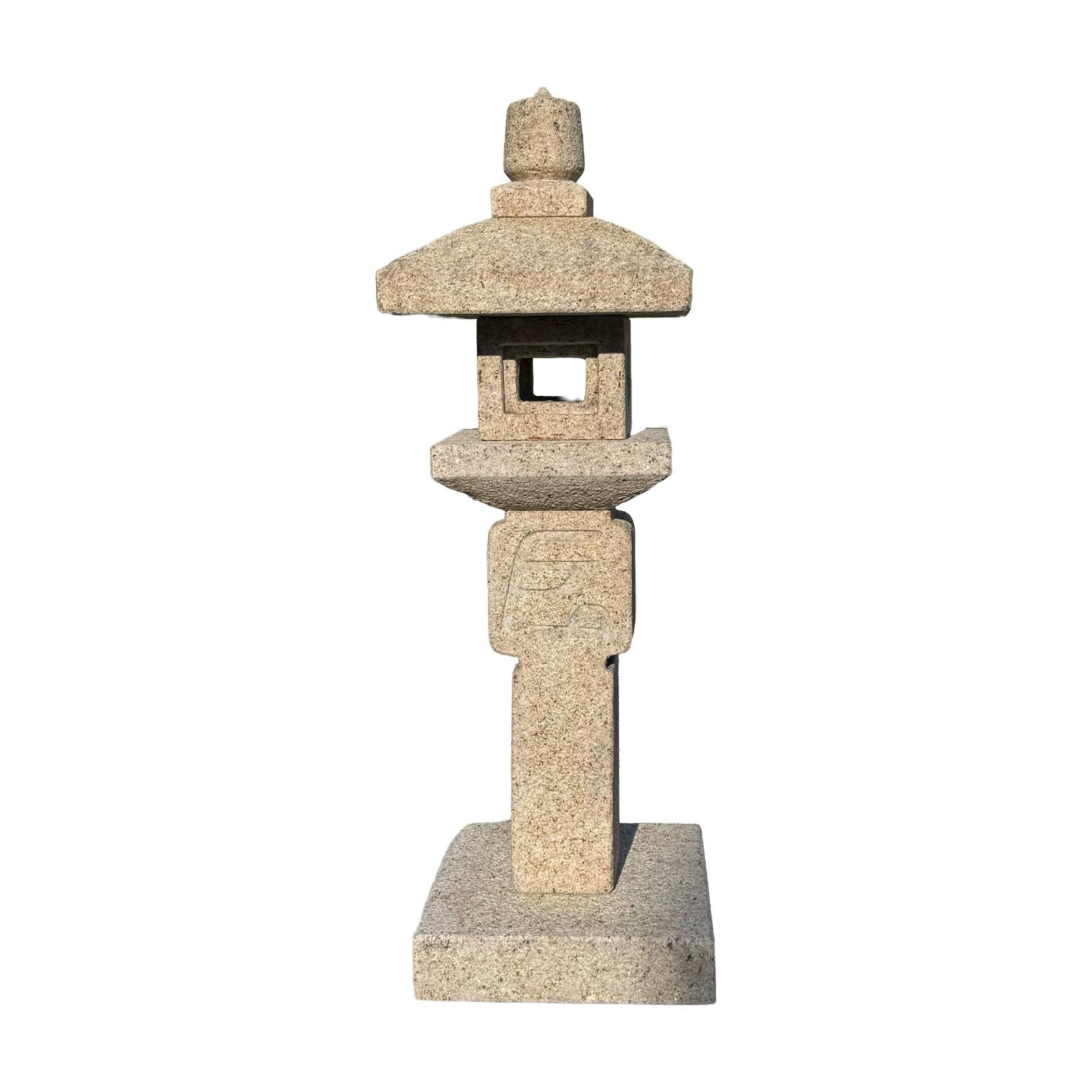 TAIKOH 灯篭 錆御影 織部 台付 2尺 灯籠 中国産