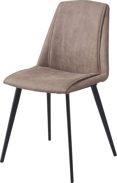 ラルジュ チェア／色：グレー　／　幅47×奥行49×高さ86×座面高46cm　／　ダイニング 椅子 イス ダイニング スチール スタイリッシュ アームレス インダストリアル　組立式 【送料込み】