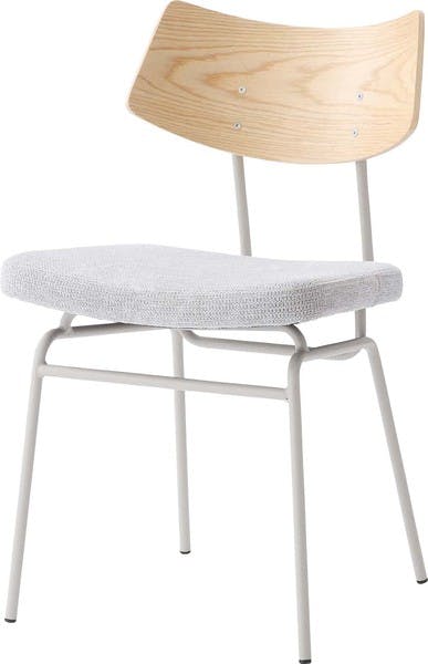 チェア／色：グレー　／　幅46×奥行53.5×高さ78.5×座面高47cm　／　ダイニングチェア 幅46 椅子 おしゃれ 木製 北欧 食卓椅子 肘無し 可愛い デスクチェア 一人掛け 単品販売 ナチュラル シンプル ファブリック イス 韓国風　組立式 【送料込み】
