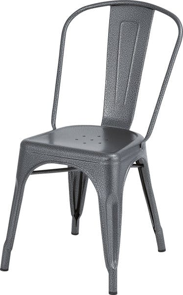 クレール チェア／色：ブラック　／　幅45×奥行51×高さ85×座面高44cm　／　スチール 椅子　完成品 【送料込み】