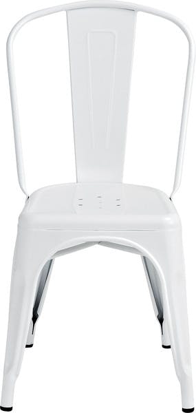 クレール チェア／色：アイボリー　／　幅45×奥行51×高さ85×座面高44cm　／　スチール 椅子　完成品 【送料込み】