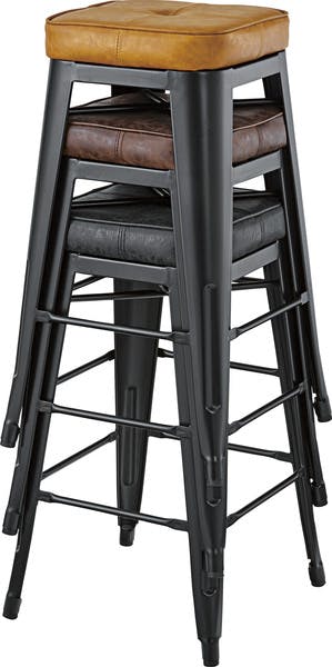 【アウトレット家具】レザー　ハイスツール SF LEATHER HIGH STOOL SFレザーハイスツール LIFE FURNITURE ライフ
