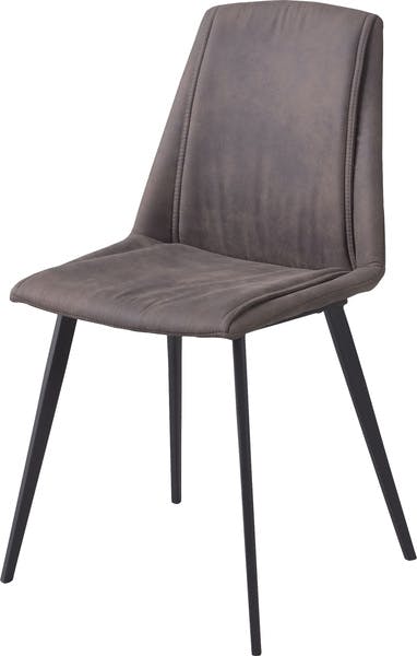 ラルジュ チェア／色：グレー　／　幅47×奥行49×高さ86×座面高46cm　／　ダイニング 椅子 イス ダイニング スチール スタイリッシュ アームレス インダストリアル　組立式 【送料込み】