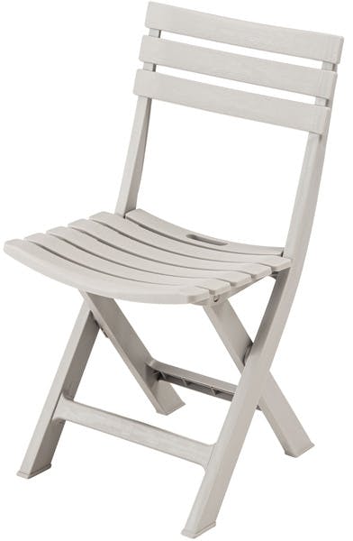 フォールディングチェア／色：グレー　／　幅41.5×奥行46×高さ78.5×座面高42.5cm　／　椅子 イス ダイニング 折りたたみ 省スペース コンパクト 収納 ダイニング リビング  ガーデン アウトドア キャンプ スリム シンプル ポリプロピレン 軽量 持ち運び　完成品 【送料込み】