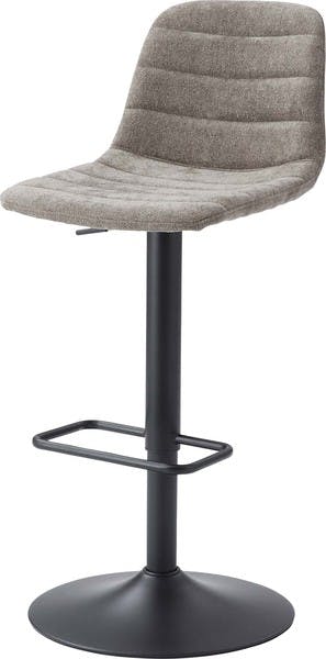 カウンターチェア／色：ライトグレー　／　幅43×奥行50×高さ88~110×座面高60~82cm　／　カウンターチェア ハイチェア チェア 椅子 イス スツール 回転 360度 360° シンプル モダン スチール 布地 肘なし アームレス 背もたれ カウンター ハイテーブル　組立式 【送料込み】