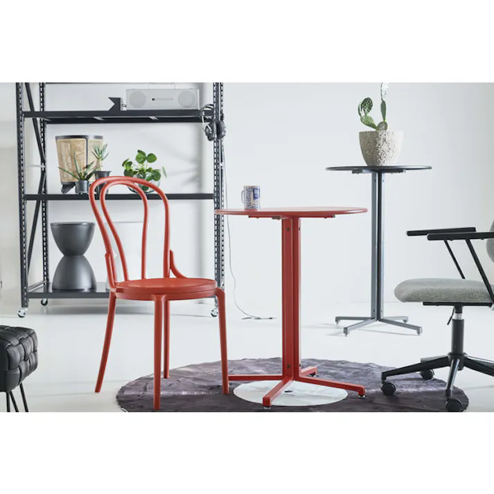 チェア/色:レッド / 幅43.5×奥行53×高さ87×座面高45cm / ダイニング 椅子 おしゃれ 北欧 組立式 【送料込み】