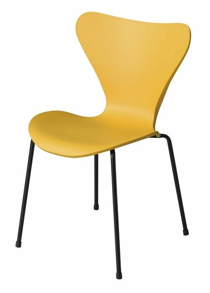 カイル チェア／色：イエロー　／　幅49.5×奥行51.5×高さ80×座面高47cm　／　ダイニングチェア 椅子 いす イス シンプル スチール ポリプロピレン おしゃれ デスク　組立式 【送料込み】