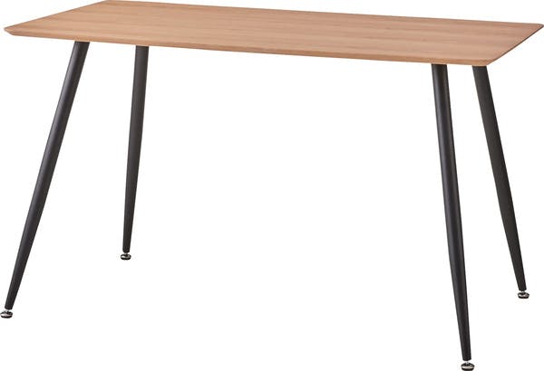 ダイニングテーブル／色：ナチュラル　／　幅120×奥行75×高さ72cm　／　カフェテーブル オフィス シンプル　組立式 【送料込み】