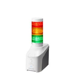 音声対応ネットワーク制御信号灯 直径60mm3段赤黄緑ACアダプタ付属
