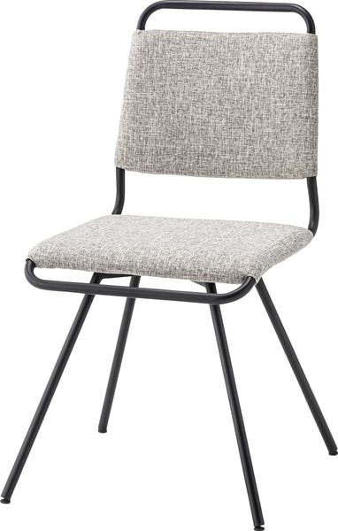 回転式チェア／色：ライトグレー　／　幅48×奥行57.5×高さ84×座面高44.5cm　／　ダイニング イス 椅子 回転 回る リビング デスク シンプル モダン シック 無地　組立式 【送料込み】