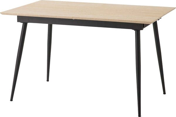 エクステンションテーブル／色：ベージュ　／　幅120/160×奥行80×高さ72cm　／　ダイニング カフェ 北欧 おしゃれ ナチュラル 机　組立式 【送料込み】