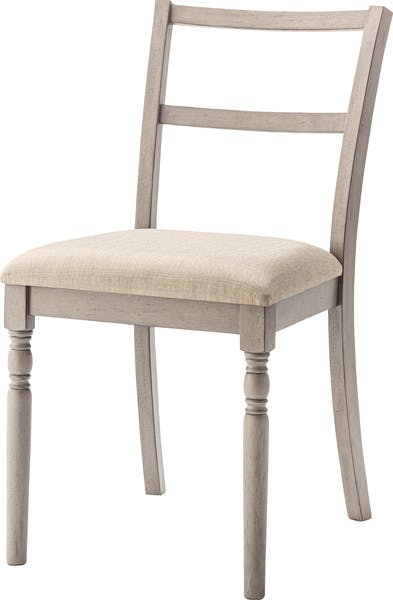 ダイニングチェア／色：グレー　／　幅46.5×奥行55.5×高さ85×座面高45cm　／　椅子 イス いす 北欧 木製 アンティーク カントリー　組立式 【送料込み】