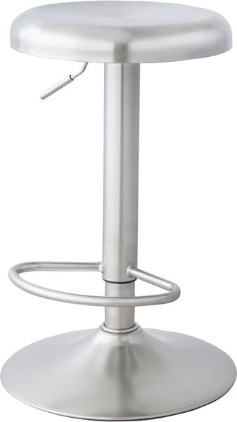 カウンタースツール／色：シルバー　／　幅38.5×奥行38.5×高さ60-82cm　／　回転式 昇降機能 ハイチェア イス 椅子 ダイニング リビング　組立式 【送料込み】