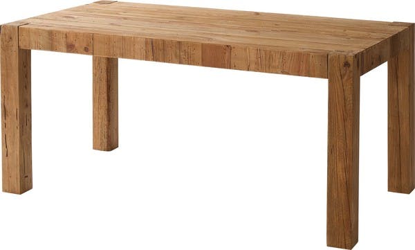 ダイニングテーブル／色：ナチュラル　／　幅160×奥行85×高さ72cm　／　ダイニング 食卓机 天然木 木製 リビング おしゃれ アンティーク シンプル クラシック クラシカル 長方形 四角　組立式 【送料込み】