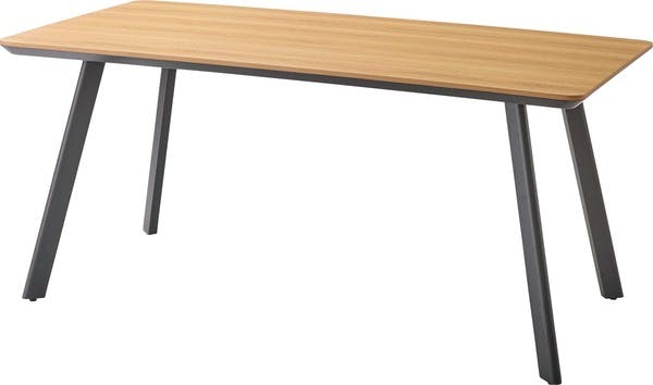 ダイニングテーブル／色：ナチュラル　／　幅160×奥行80×高さ72cm　／　ダイニング カフェ 北欧 おしゃれ ナチュラル 机　組立式 【送料込み】