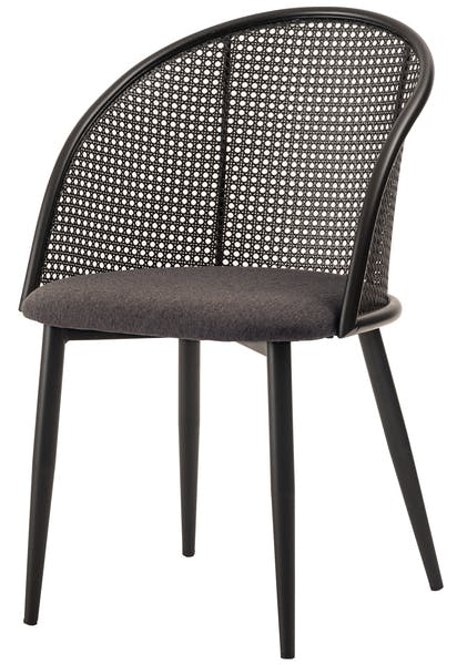 チェア／色：ダークグレー　／　幅51×奥行54×高さ80×座面高46cm　／　椅子 イス いす シンプル　組立式 【送料込み】