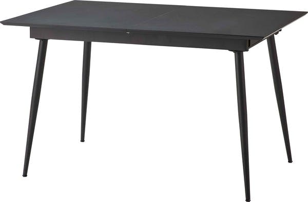 エクステンションテーブル／色：ブラック　／　幅120/160×奥行80×高さ72cm　／　ダイニング カフェ 北欧 おしゃれ ナチュラル 机　組立式 【送料込み】