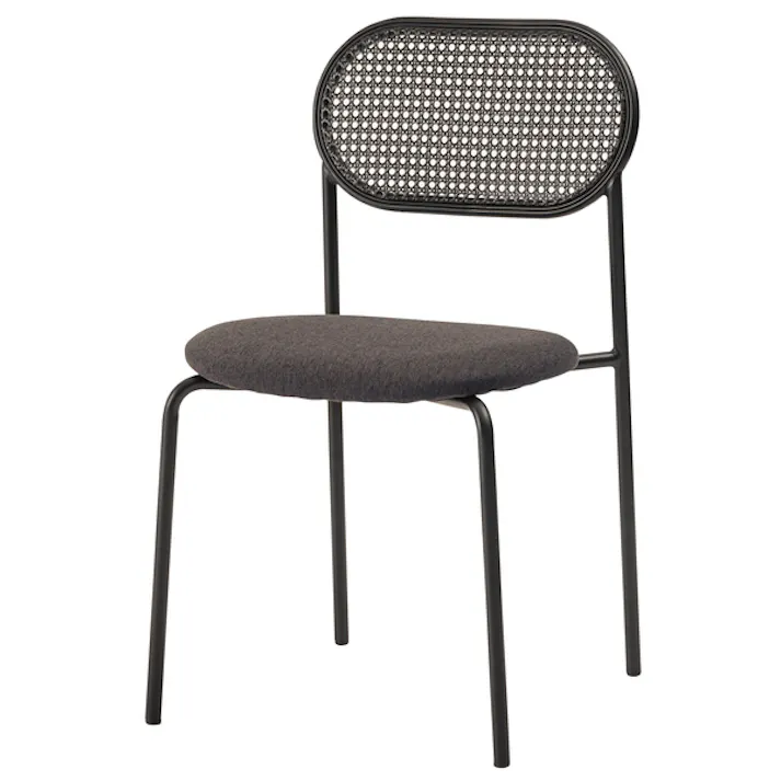 チェア/色:ダークグレー / 幅46×奥行48×高さ79×座面高44.5cm / 椅子 イス いす シンプル 完成品 【送料込み】