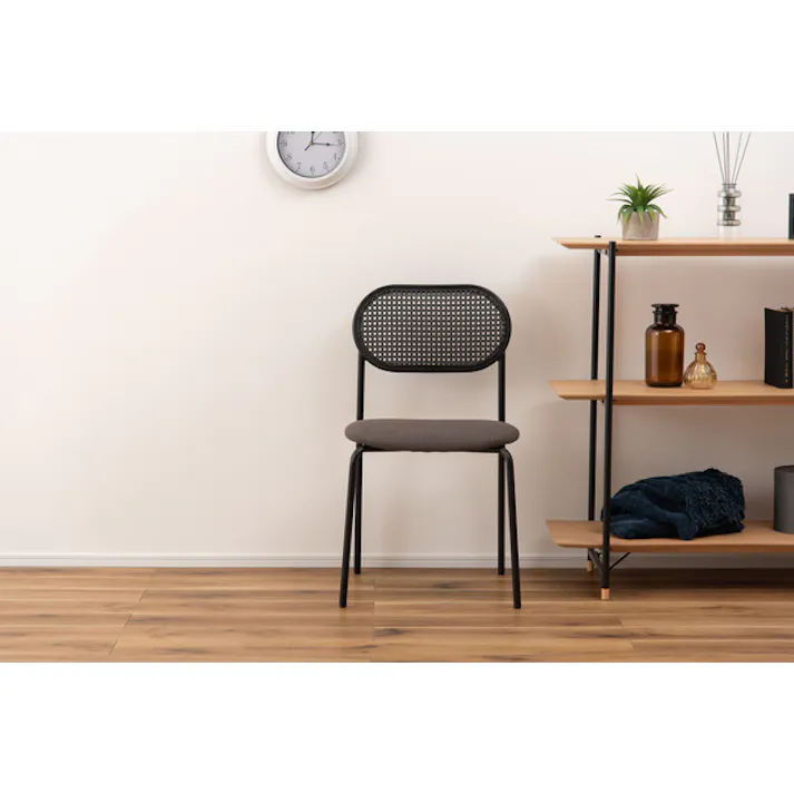 チェア/色:ダークグレー / 幅46×奥行48×高さ79×座面高44.5cm / 椅子 イス いす シンプル 完成品 【送料込み】