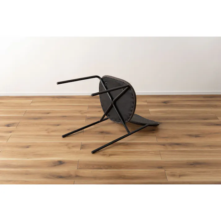 チェア/色:ダークグレー / 幅46×奥行48×高さ79×座面高44.5cm / 椅子 イス いす シンプル 完成品 【送料込み】