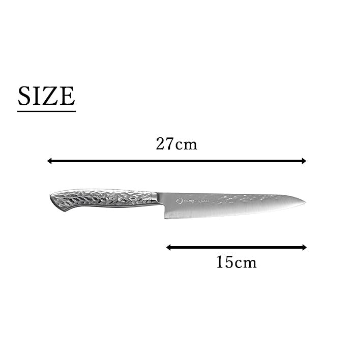 三徳包丁 18cm オールステンレス 日本製 槌目 包丁 万能包丁 ギフト