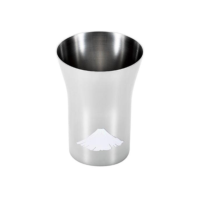 ステンレスタンブラー 燕熟の技 感温 ステンレスタンブラー 300ml 赤富士  桜 富士