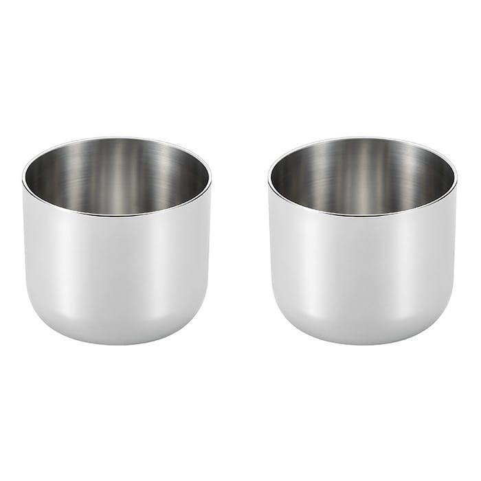 ぐい呑み 2個セット 日本製 ステンレス 化粧箱入り 燕熟の技 お猪口 酒器 盃 ギフト 還暦 古希 日本酒