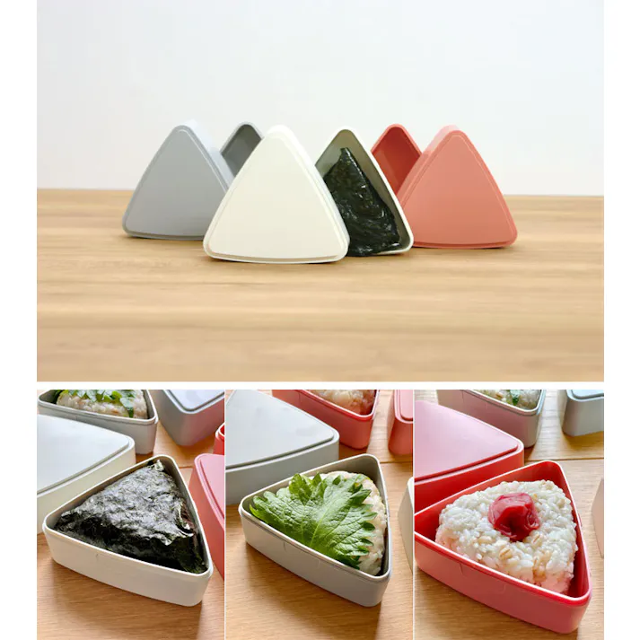 ジェルクール トライアングル おにぎりケース 保冷剤一体型ランチボックス 三好製作所 GEL-COOL triangle【おにぎり ケース 保冷 1個用 弁当箱 おにぎり入れ ランチグッズ 日本製】 アプリコット