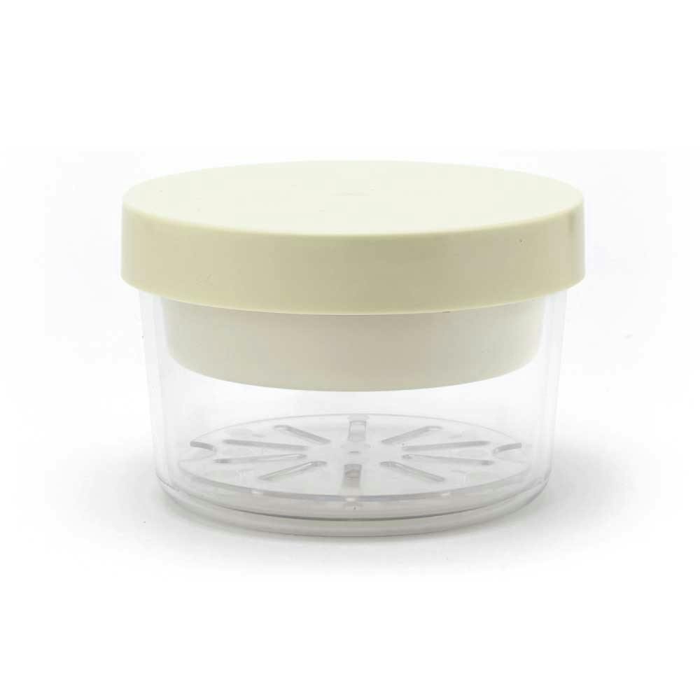 ジェルクール ラウンド ウィズインナートレイ ヌードルランチ 保冷剤一体型ランチボックス 三好製作所【GEL-COOL round with inner tray 弁当箱 お弁当箱 保冷サラダケース 1段 保冷剤付き】 リネアブルー