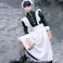 メイド服 ロング 4点セット 長袖 クラシカル 英国 コスプレ衣装 イギリス風 フリル ワンピース エプロン コスチューム ハロウィン 仮装 レディース メンズ 可愛い ゴスロリ ロリータ ロイヤル 制服 喫茶店 変装 大人用 カフェ 学園祭 洋風