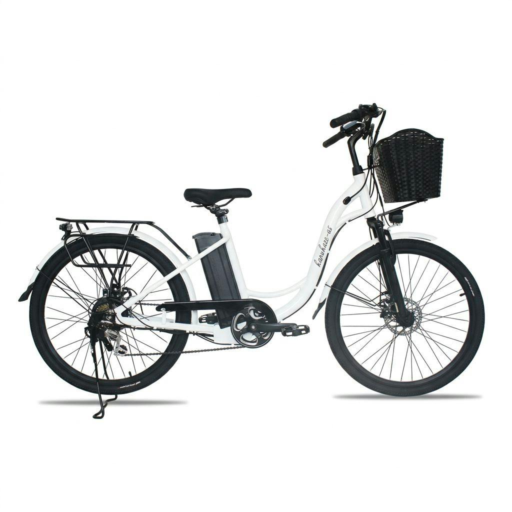 電動アシスト自転車 26インチ 買い物に便利 坂道もラク 前カゴ付き 軽風26 シマノ7段変速 通勤 通学