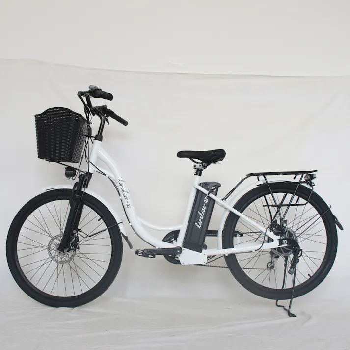 電動アシスト自転車 26インチ 買い物に便利 坂道もラク 前カゴ付き 軽風26 シマノ7段変速 通勤 通学
