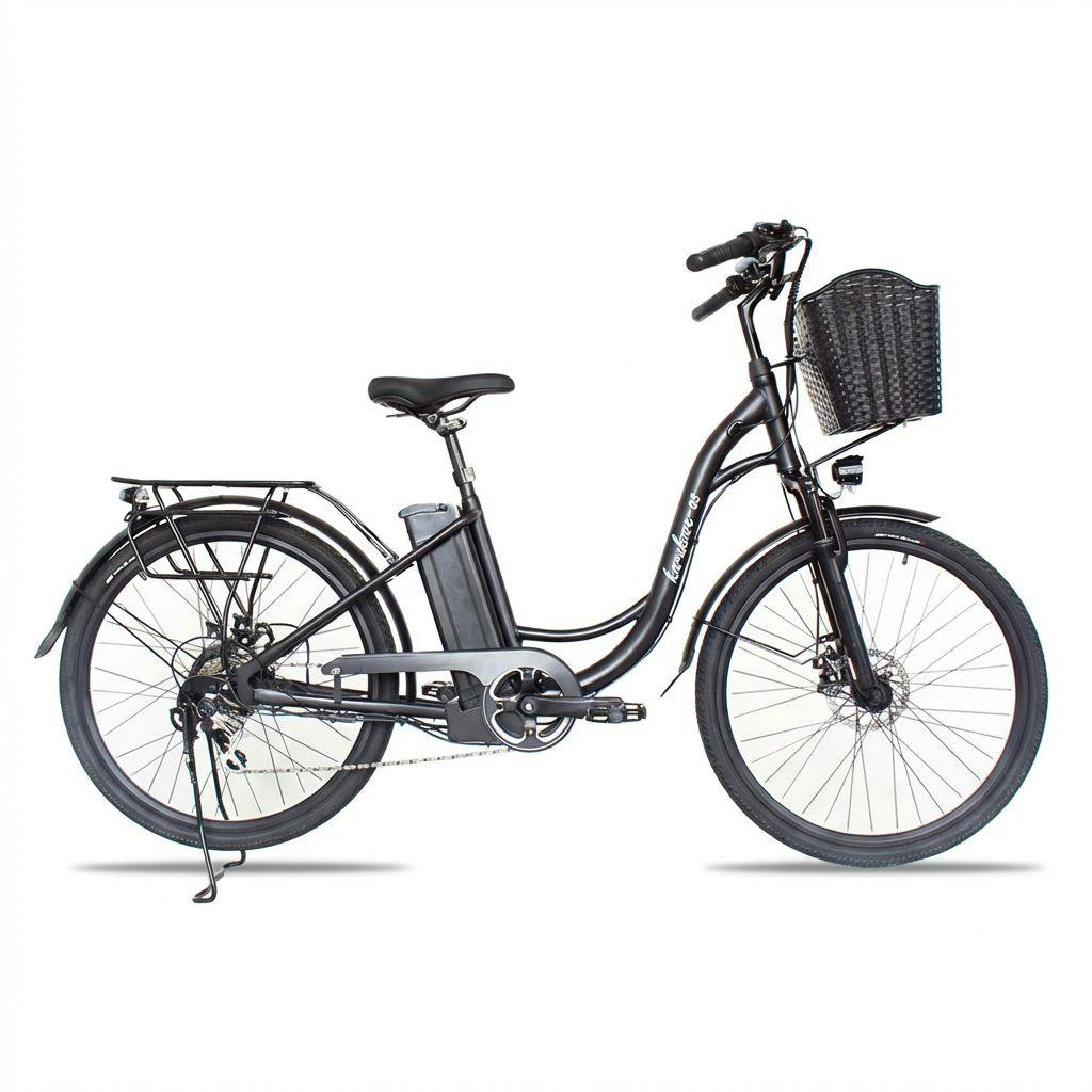電動アシスト自転車 26インチ 買い物に便利 坂道もラク 前カゴ付き 軽風26 シマノ7段変速 通勤 通学