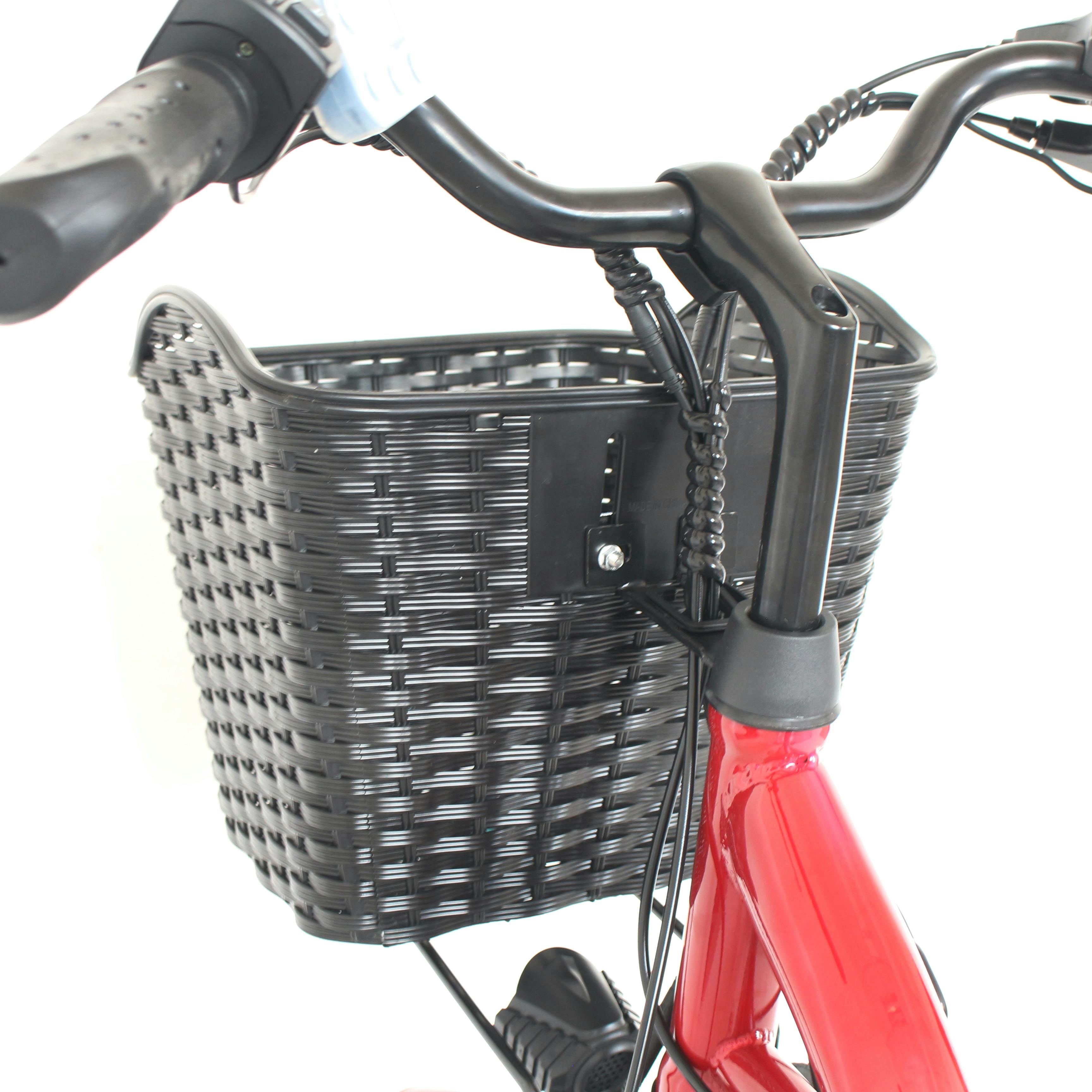 電動アシスト自転車 26インチ 買い物に便利 坂道もラク 前カゴ付き