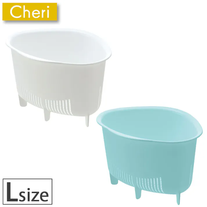 リッチェル シェリー 三角コーナー L Cheri Richell 16954-4 16955-1【ダストポケット シンク 耐熱 キッチン用品 日本製】 ホワイト