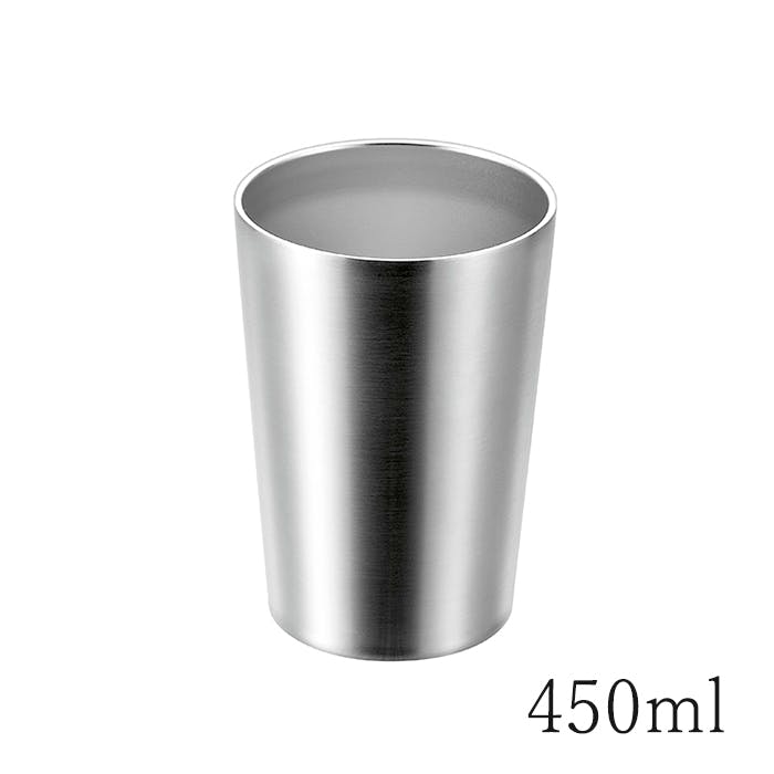 タンブラー ステンレス 二重構造 保冷 保温 シンプル 450ml