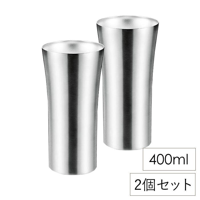 ステンレス タンブラー 400ml 2個 セット 燕三条 保温 保冷 断熱二重