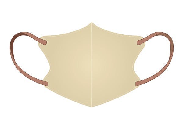 3Dマスク 花粉 PM2.5 ウイルス対応 STYLISH MASK 【ベージュ 300枚（30