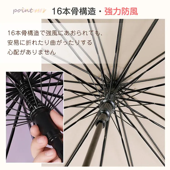 日傘 傘 レディース 16本骨 熱中症対策グッズ 紫外線カット uvカット 遮光 大きめ 晴雨 メンズ 晴雨兼用傘 長傘 晴雨兼用 雨傘 日よけ おしゃれ スライドカバー navy