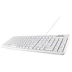 BSKBU100WH USB接続 有線スタンダードキーボード ホワイト