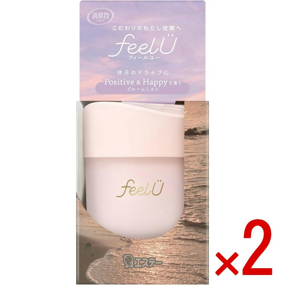 【2点まとめ買い】消臭力 クルマ用 feelU ゲルタイプ 本体 ブルームミスト × 2点 【送料込み】 ＃4901070132546