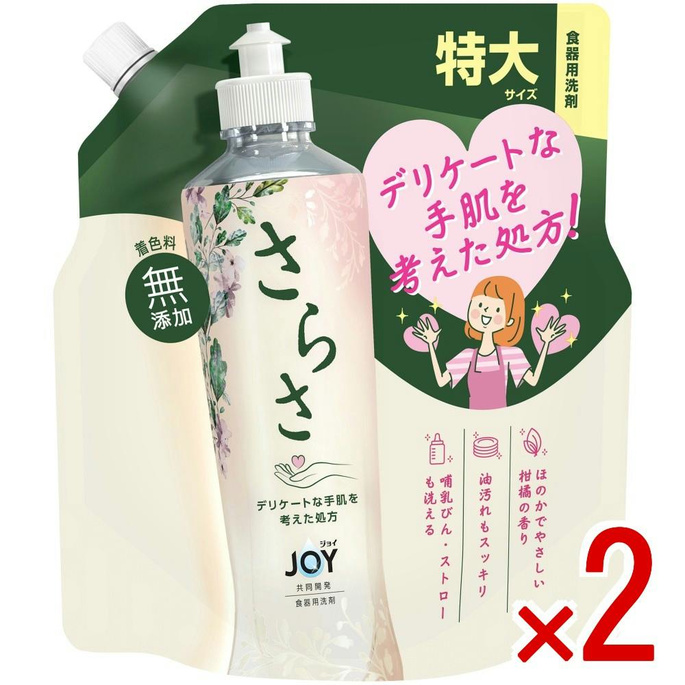 【2点まとめ買い】さらさ食器用洗剤詰替特大 × 2点 【送料込み】 ＃4987176350237