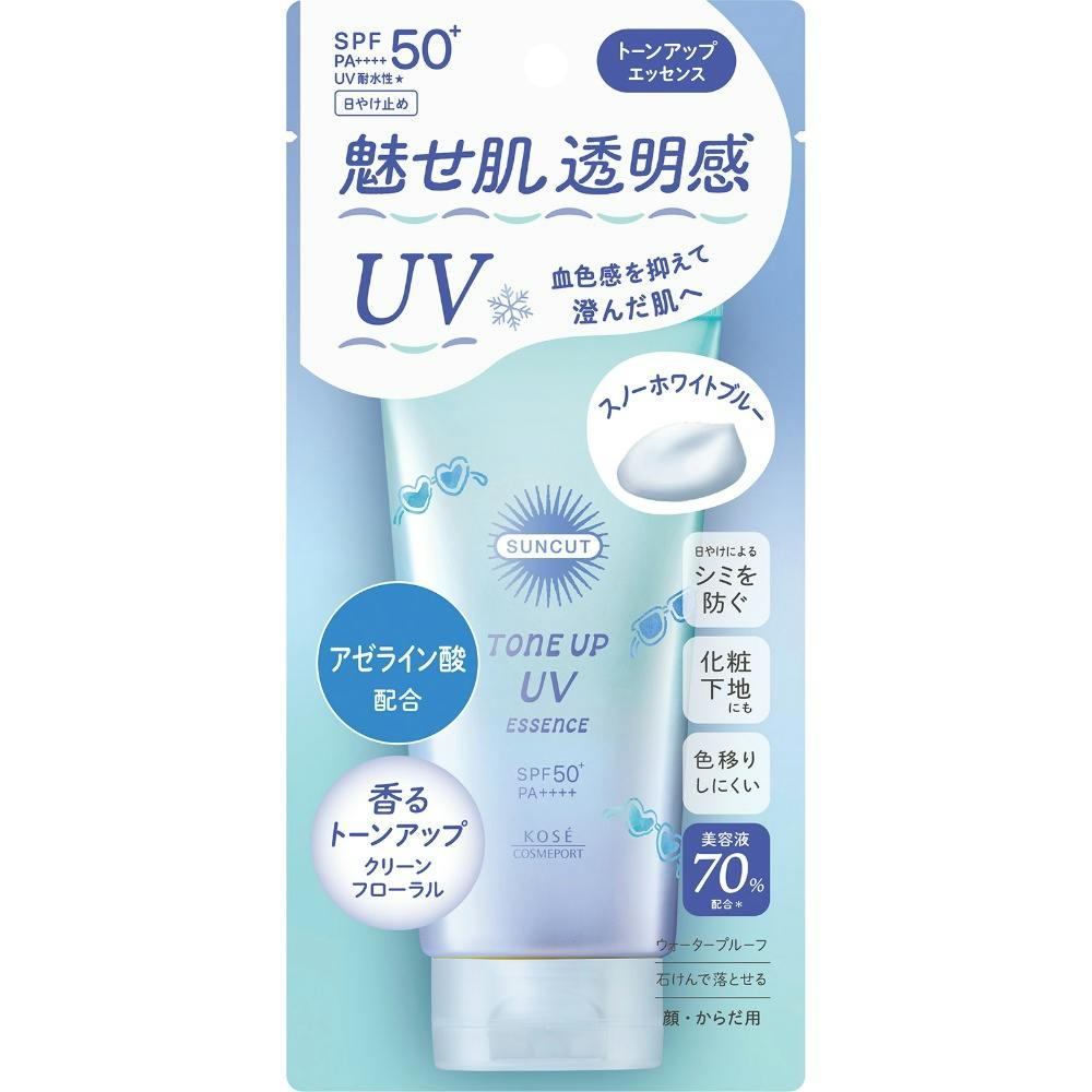 サンカットR トーンアップUV エッセンス スノーホワイトブルー × 1点 【送料込み】 ＃4971710632910