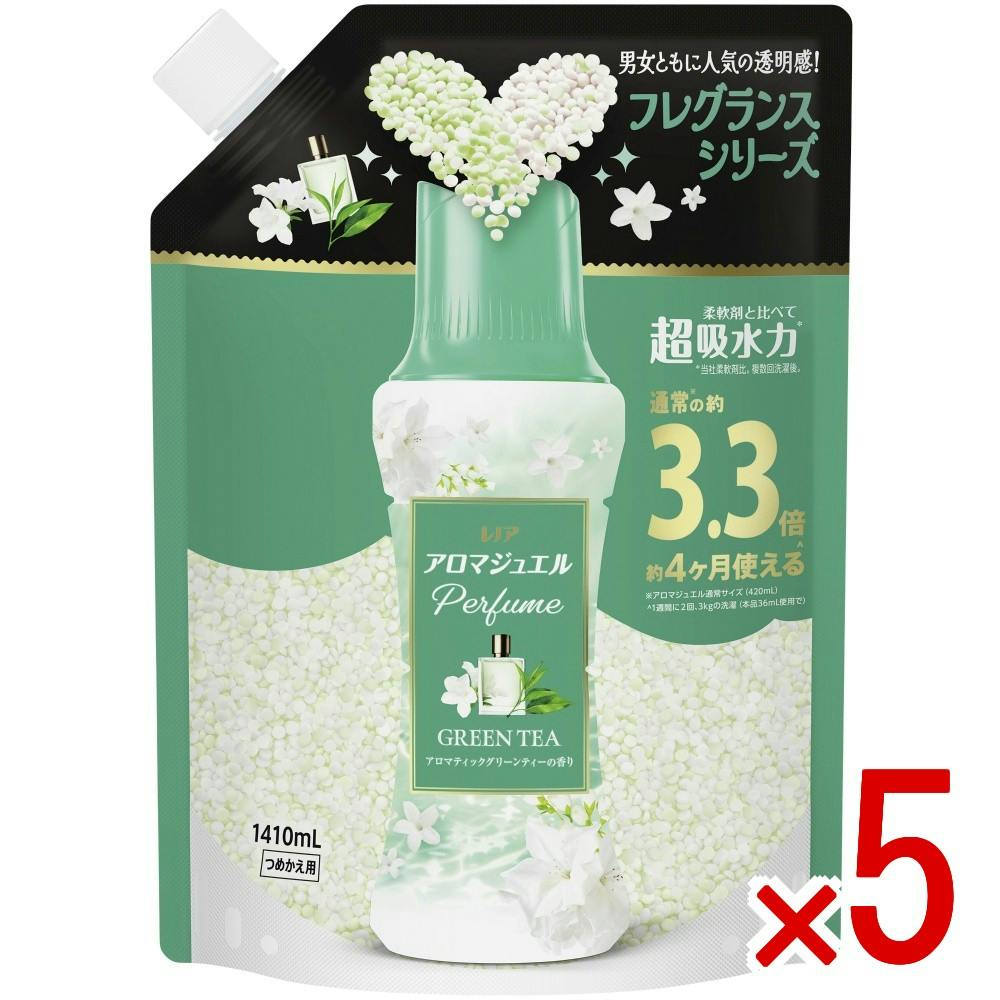 【ケース販売】レノアアロマジュエルグリーンティ－の香りつめかえ用超特大サイズ × 5点 【送料込み】 ＃4987176364760